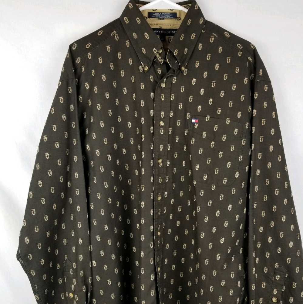 Tommy Hilfiger All Over Crest Button Down - image 1